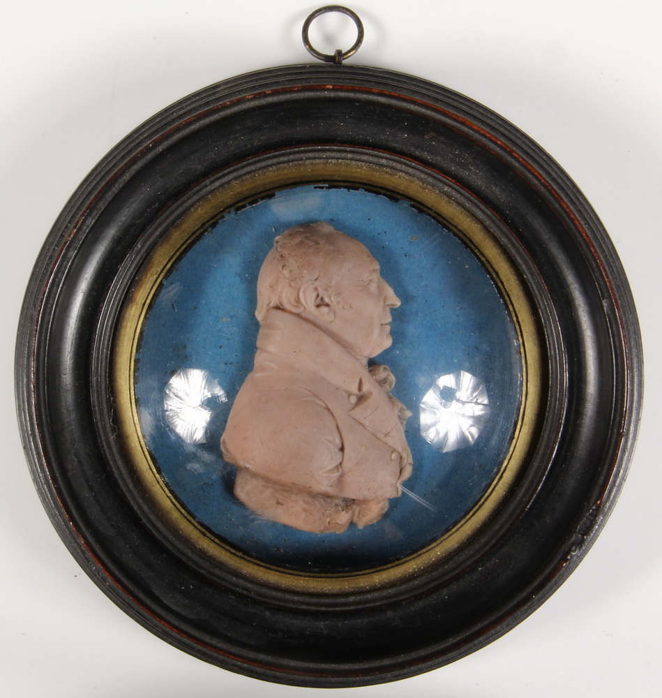 WAX PORTRAIT RELIEF OF A GENTLEMAN-