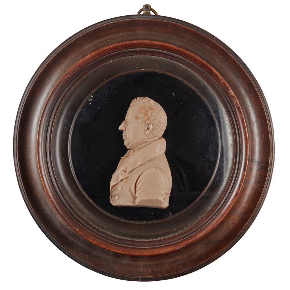 WAX PORTRAIT RELIEF OF A GENTLEMAN,