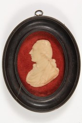WAX PROFILE RELIEF PORTRAIT OF