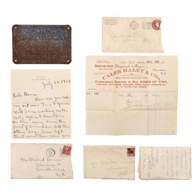 WAYLAND BAUM LETTERS AND 1946