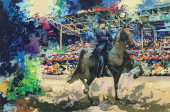 WAYLAND MOORE (B.1935) EQUESTR