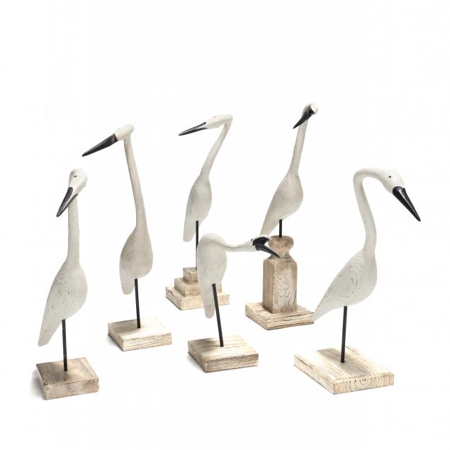 WAYNE BAKER (VA), SIX CARVED AND