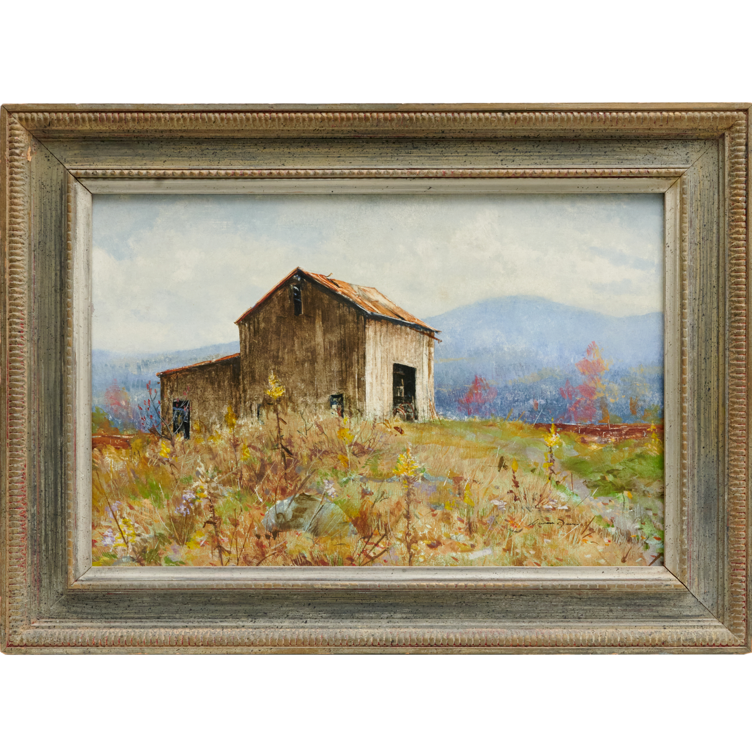 WAYNE DAVIS, OIL ON MASONITE,