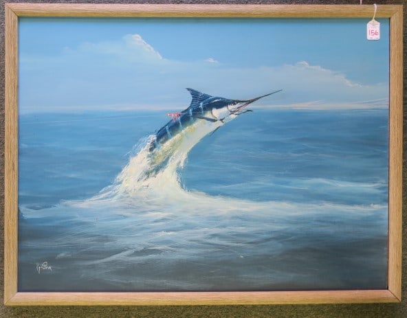 WAYNE FULCHER, BLUE MARLIN, ACRYLIC