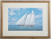 WAYNE MORRELL. SCHOONER IN A B