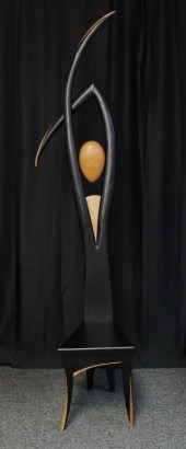 WAYNE PELHAM, FIGURAL CARVED W