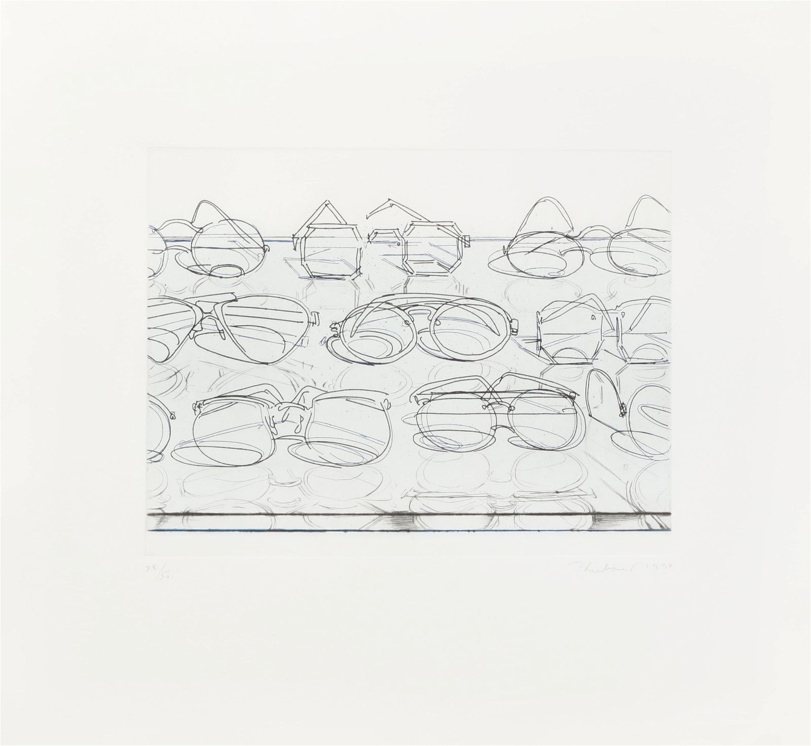 WAYNE THIEBAUD, EYEGLASSESWayne