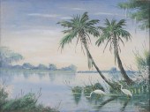 W.C. ADDISON, OIL ON BOARD, FL