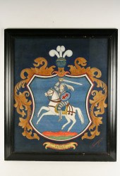 W/C GOUACHE - Armorial Shield