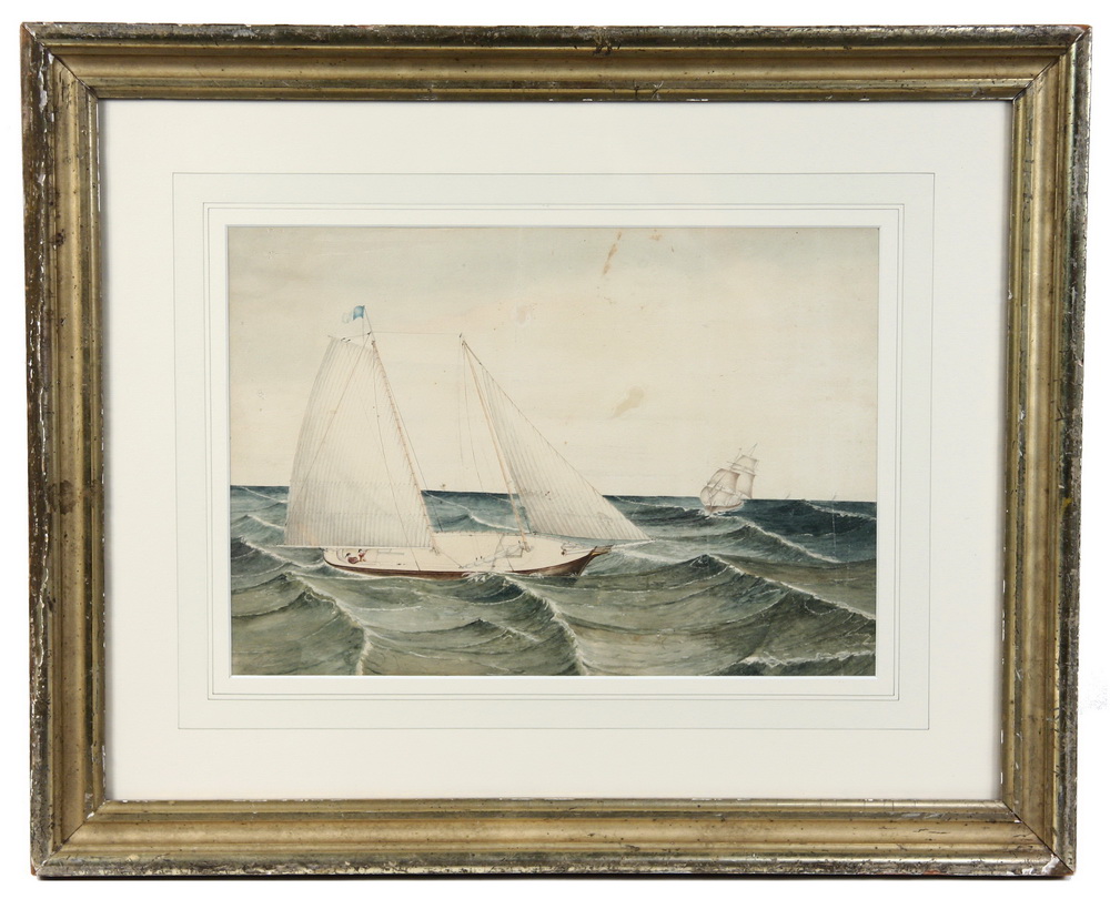 W/C - Two Mast Ship with two men on