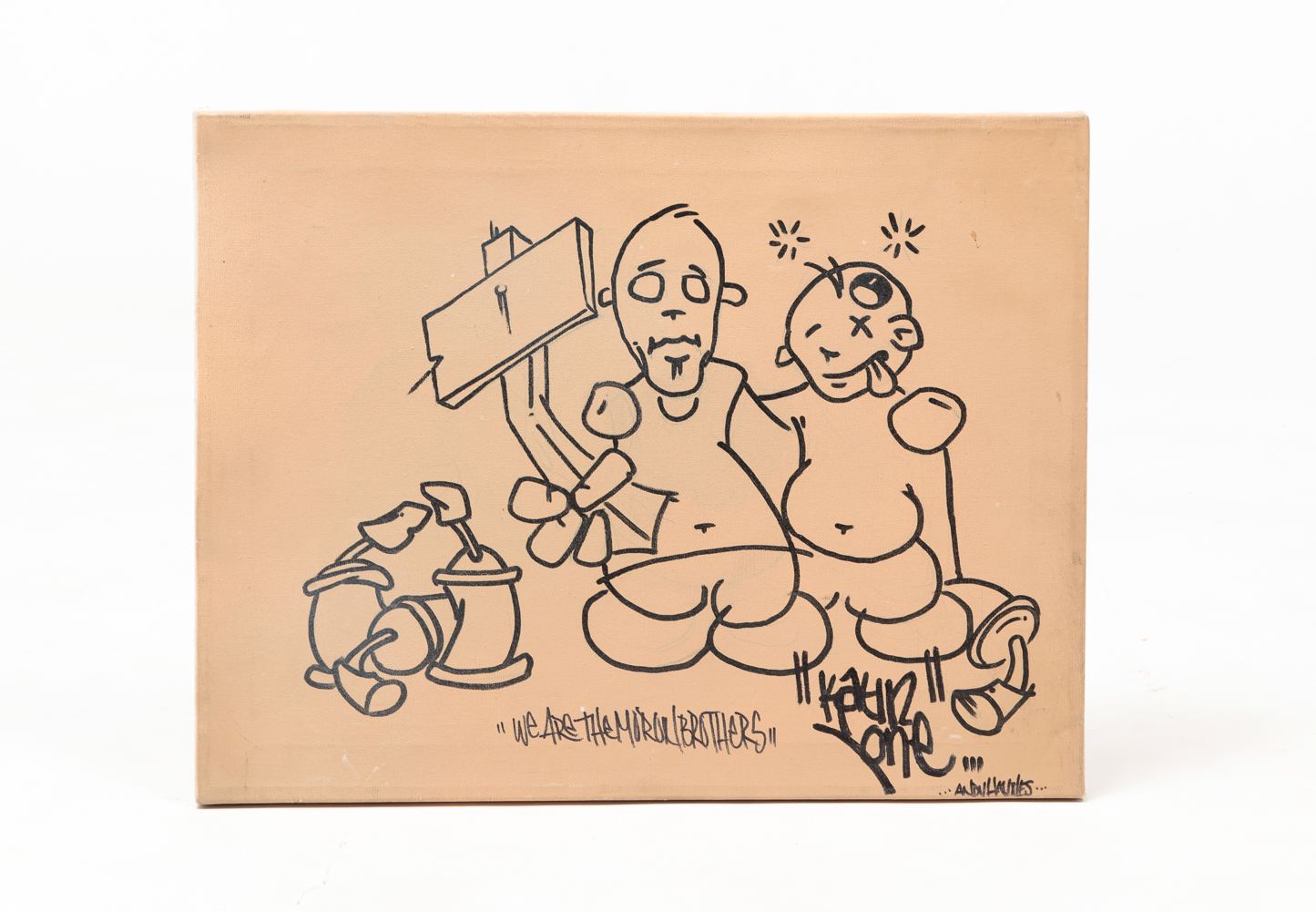 "WE ARE THE MORON BROTHERS..." BY