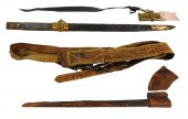 WEAPON: PAIR OF LEATHER ITEMS,