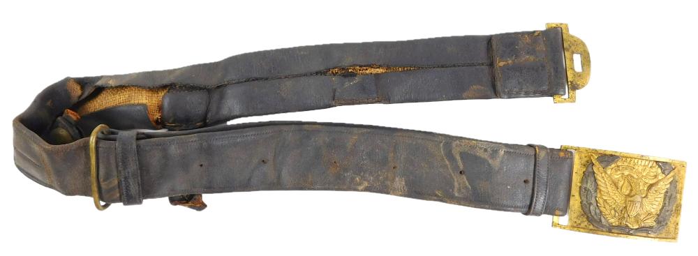 WEAPON: SWORD BELT, C. 1870, FABRIC
