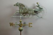 WEATHER VANE - HORSE & SULKY/D