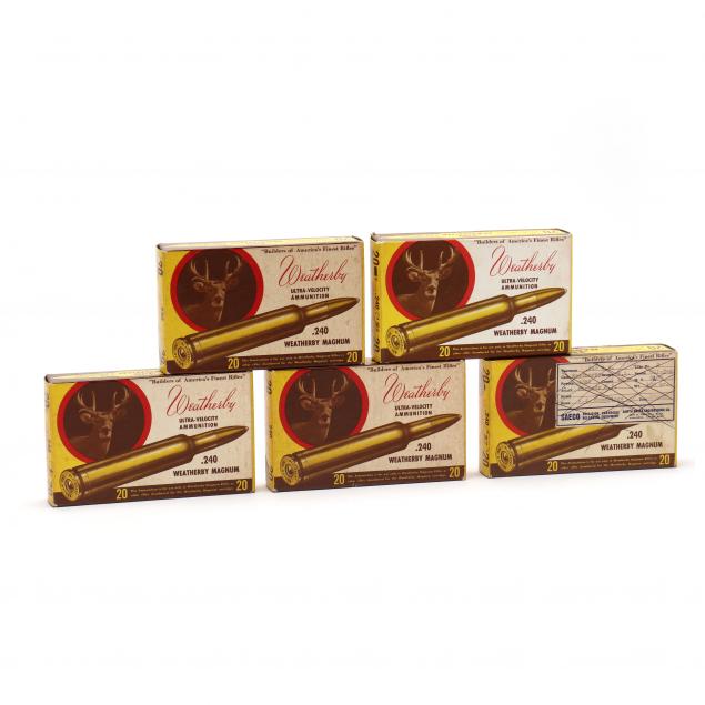 WEATHERBY .240 MAGNUM AMMUNITION, 5
