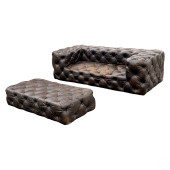 WEATHERED CHESTERFIELD LEATHER