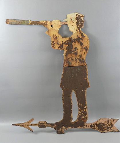 WEATHERVANE OF SAILOR HOLDING