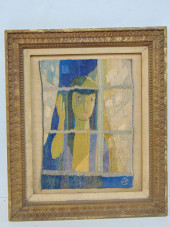 WEAVING, WOMAN LOOKING THROUGH