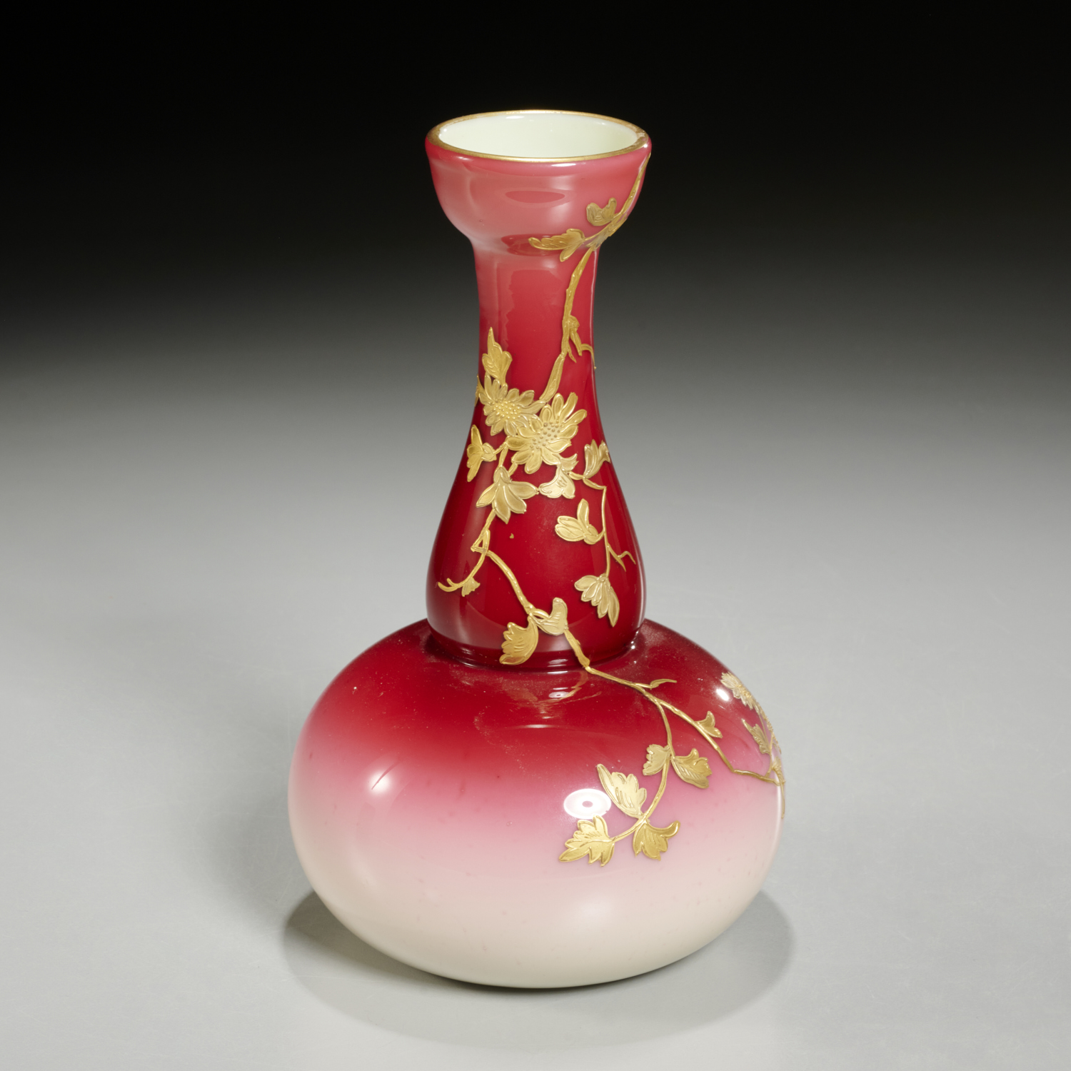 WEBB (ATTRIB.) PEACHBLOW GLASS