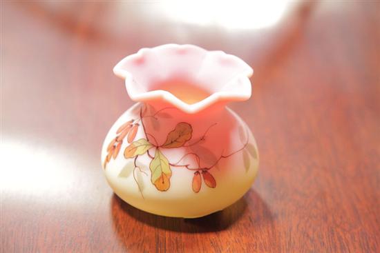 WEBB BURMESE CABINET VASE. Pink