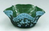Webb cameo glass bowl, scallop