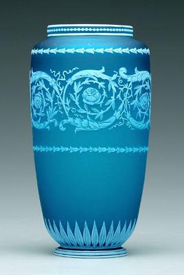 Webb cameo glass vase, band of