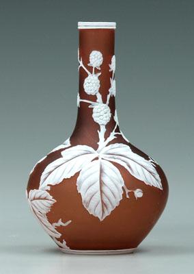 Webb cameo vase, white berry