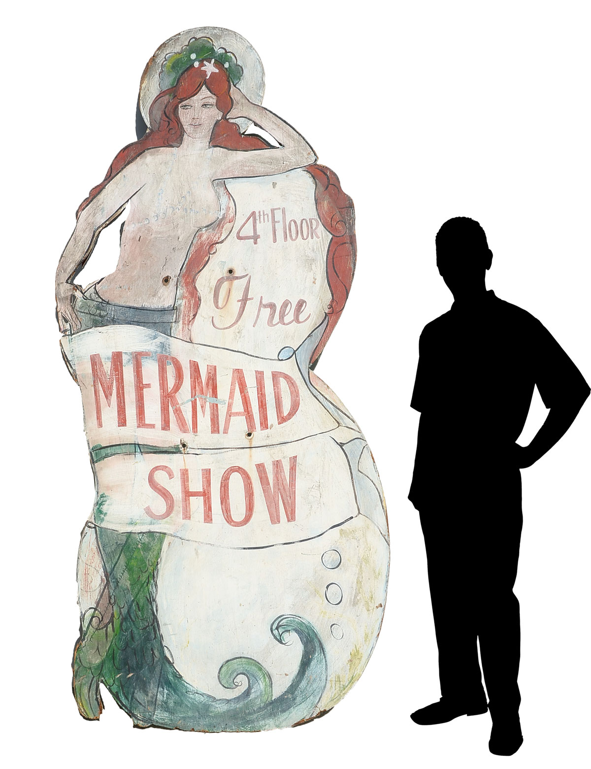 WEBB CITY MERMAID SHOW SIGN: