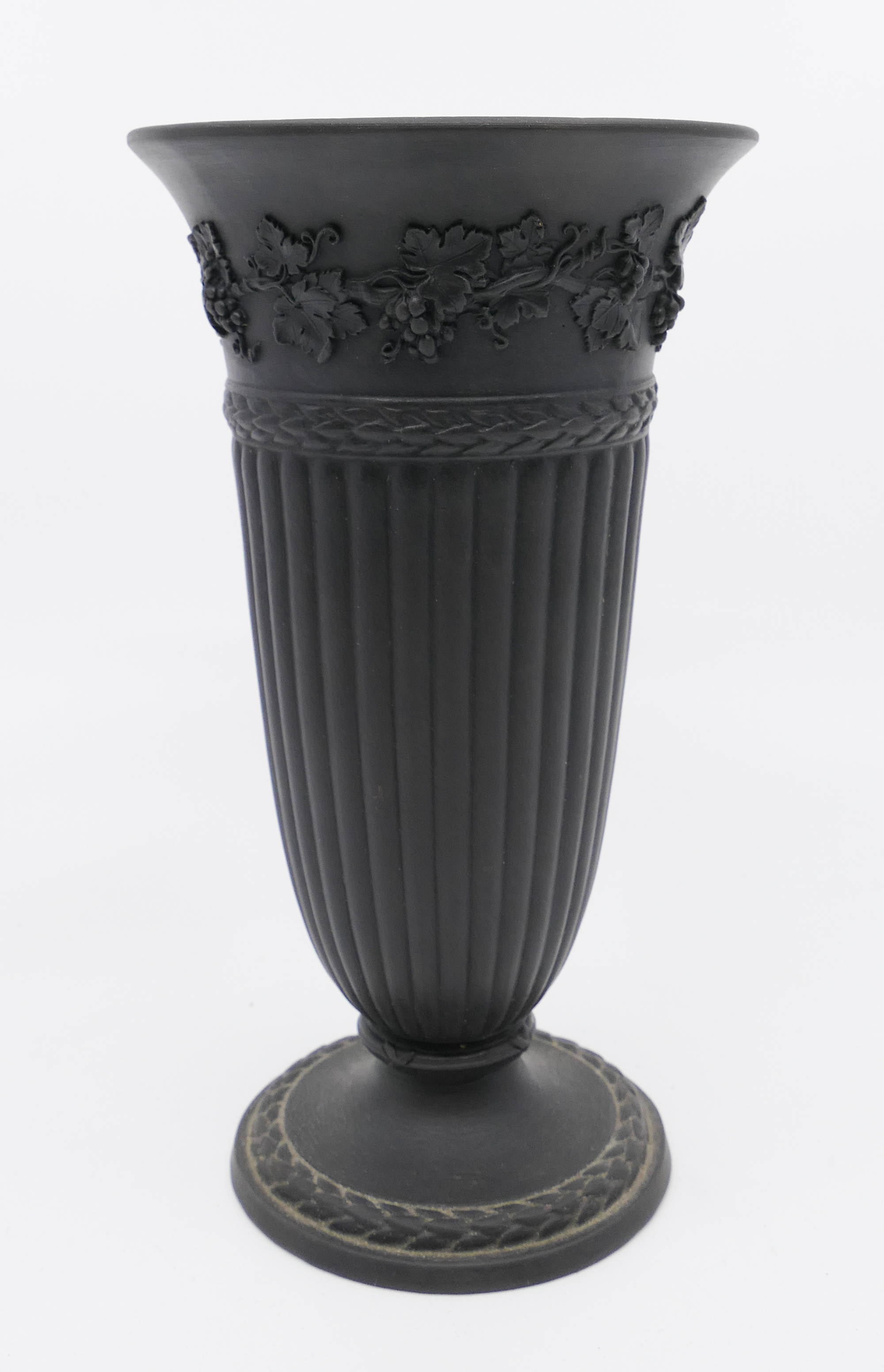 Wedgwood Basalt Ware Footed Trumpet