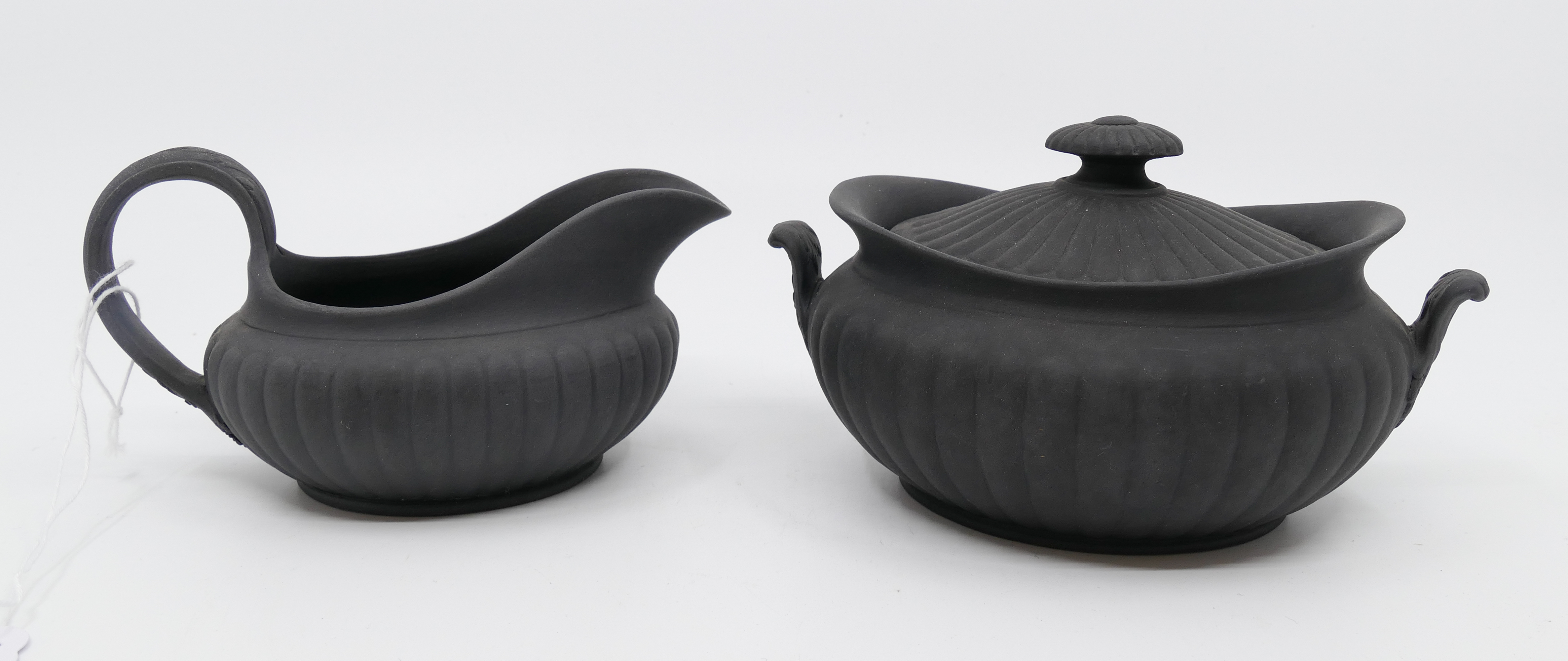 Wedgwood Basalt Ware Sugar Bowl and