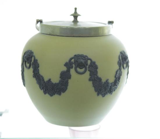 WEDGWOOD BISCUIT JAR. Yellow 