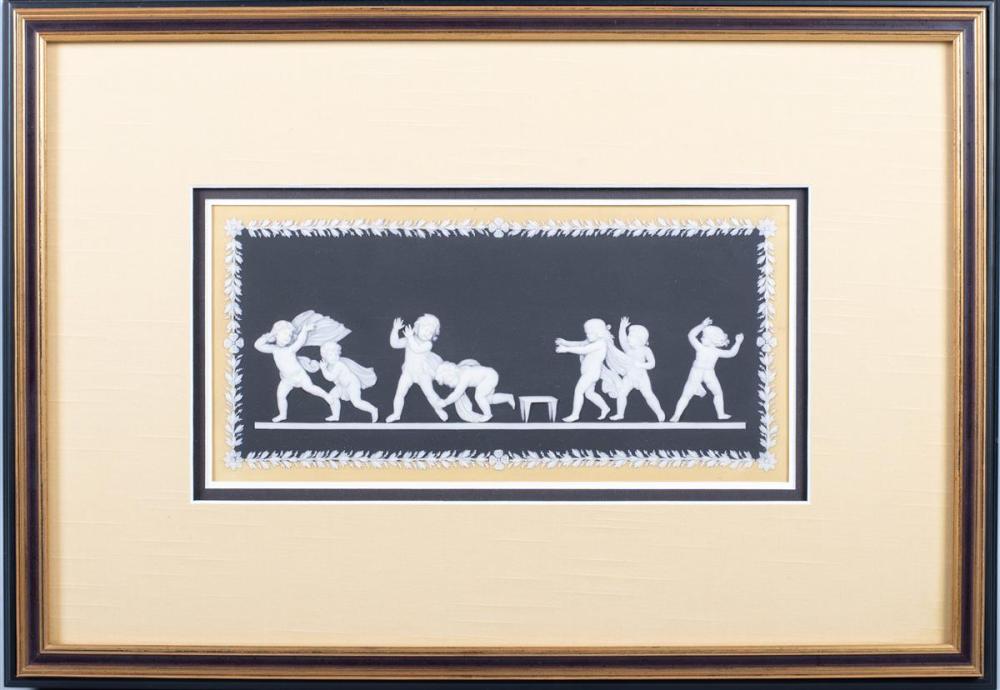 WEDGWOOD BLACK AND YELLOW DIP