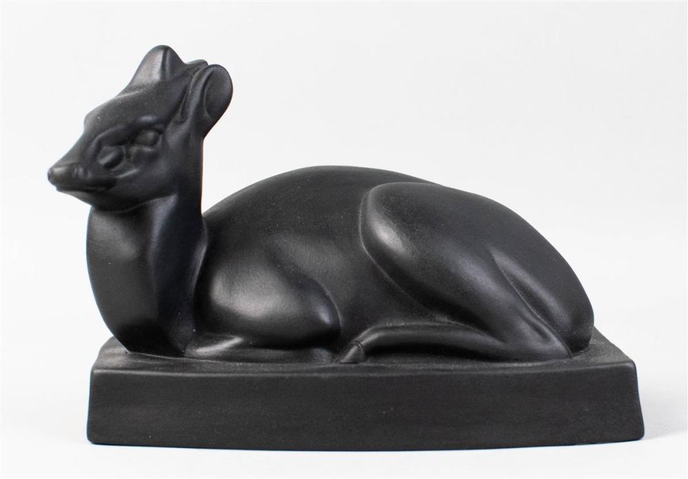 WEDGWOOD BLACK BASALT ART DECO J.