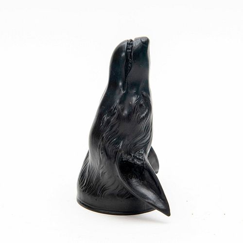 WEDGWOOD BLACK BASALT FOX HEAD