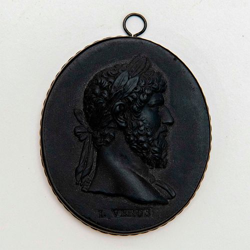 WEDGWOOD BLACK BASALT MEDALLION