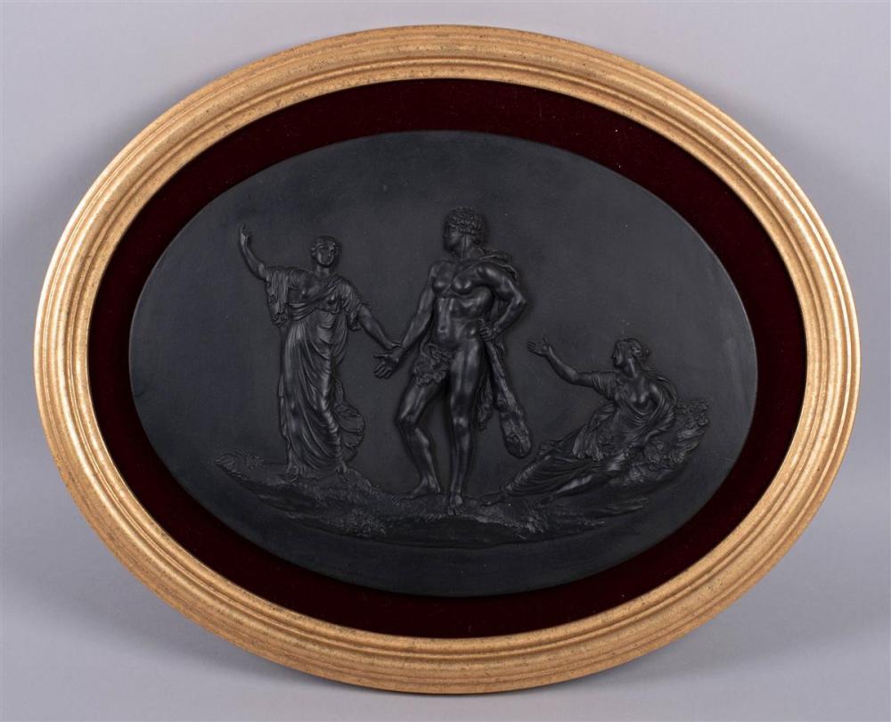 WEDGWOOD BLACK BASALT OVAL