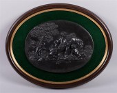WEDGWOOD BLACK BASALT OVAL PLA