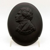 WEDGWOOD BLACK BASALT PLAQUE,
