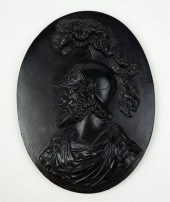 WEDGWOOD BLACK BASALT PORTRAIT
