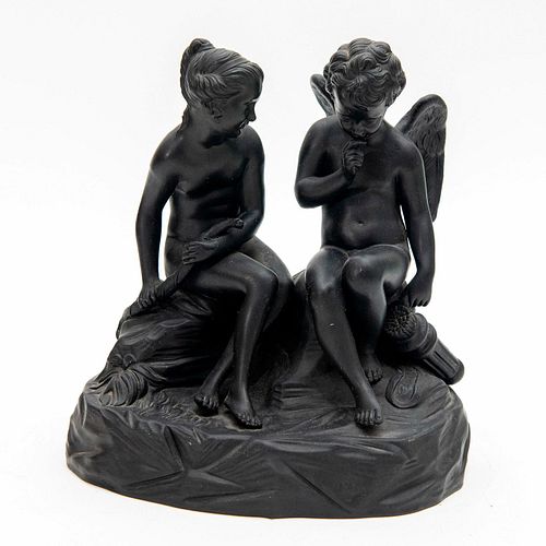 WEDGWOOD BLACK BASALT SCULPTURE,