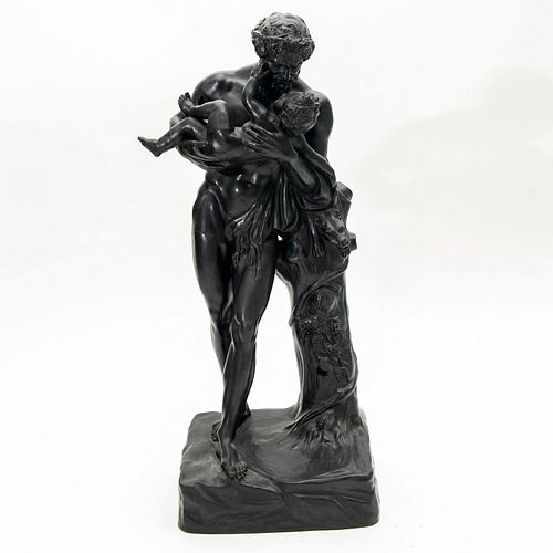 WEDGWOOD BLACK BASALT SCULPTURE,