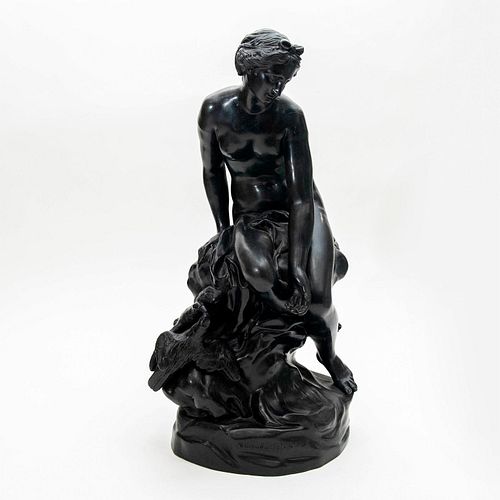 WEDGWOOD BLACK BASALT SCULPTURE,