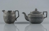 WEDGWOOD BLACK BASALT TEAPOT &
