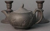WEDGWOOD BLACK BASALT TEAPOT A