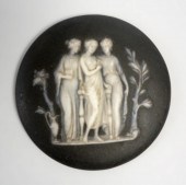 WEDGWOOD BLACK BASALT 'THREE G
