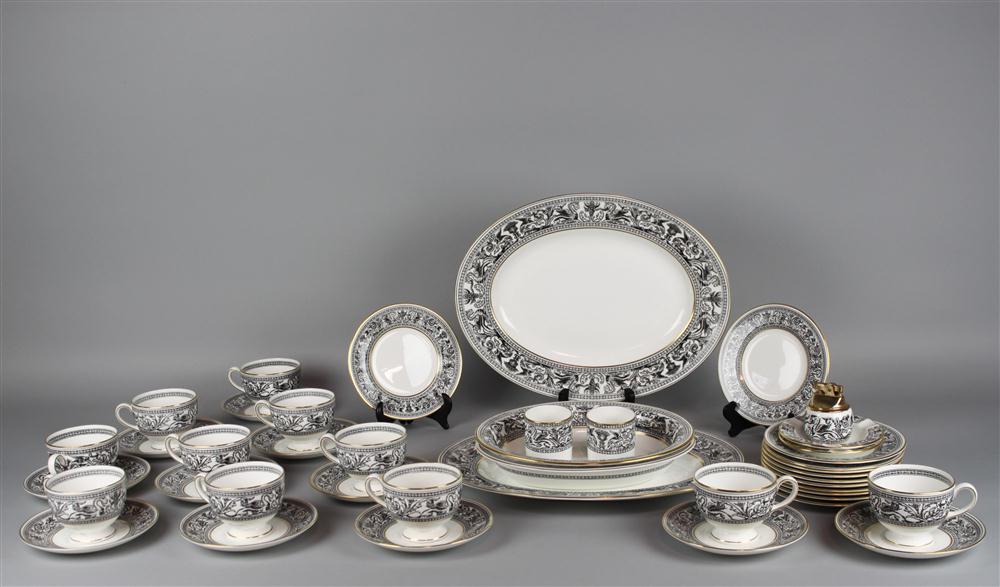 WEDGWOOD BLACK 'FLORENTINE' PART