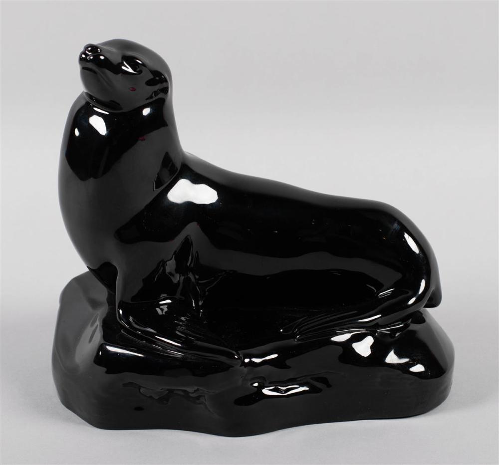 WEDGWOOD BLACK-GLAZED ART DECO J.