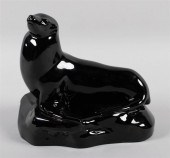 WEDGWOOD BLACK-GLAZED ART DECO