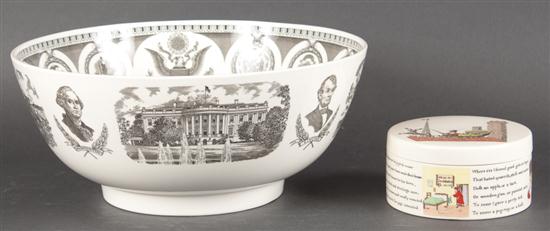 Wedgwood black transfer decorated