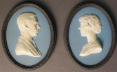 WEDGWOOD BLUE AND BLACK JASPER